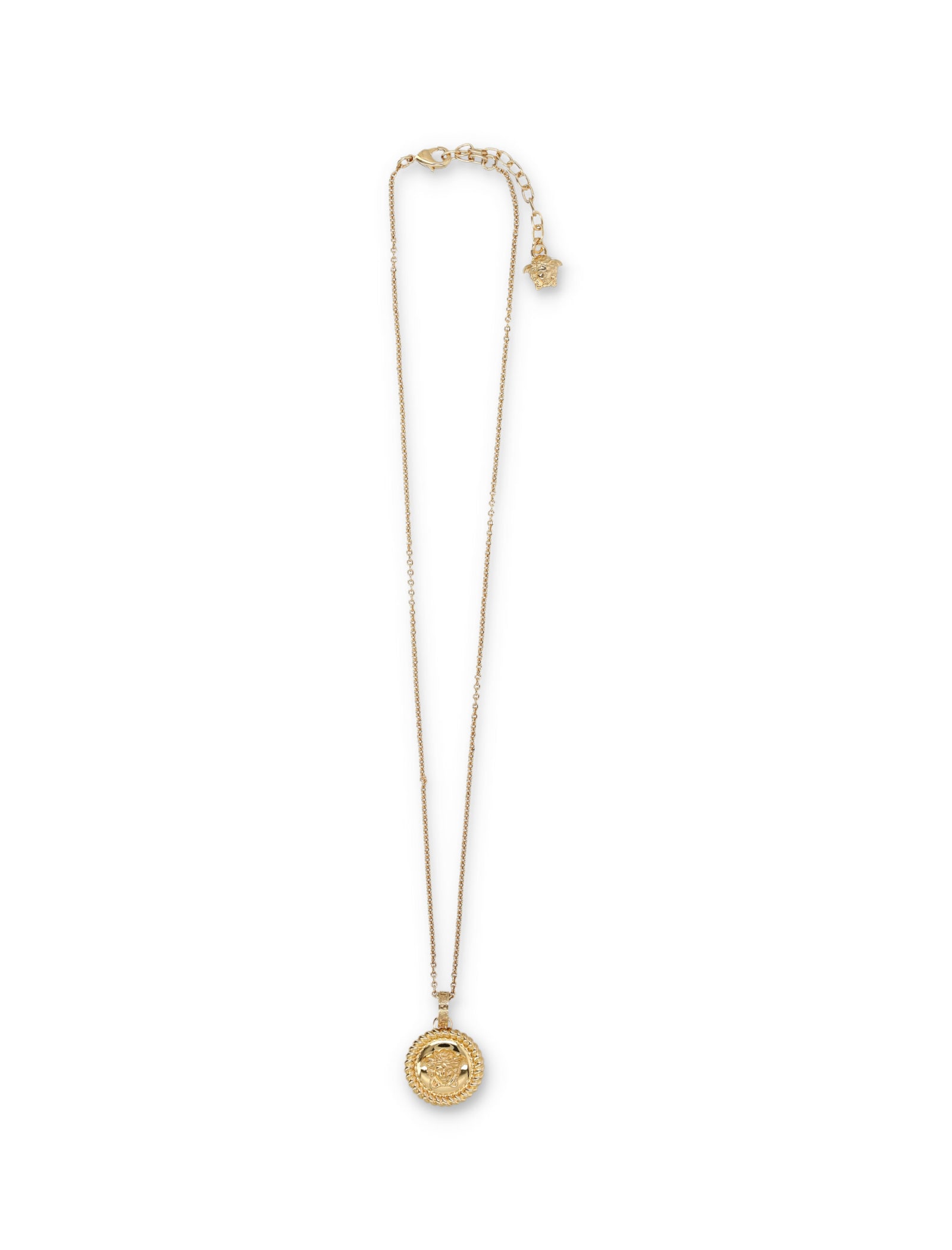 Shop Versace Medusa Coin Rope Marine In Gold