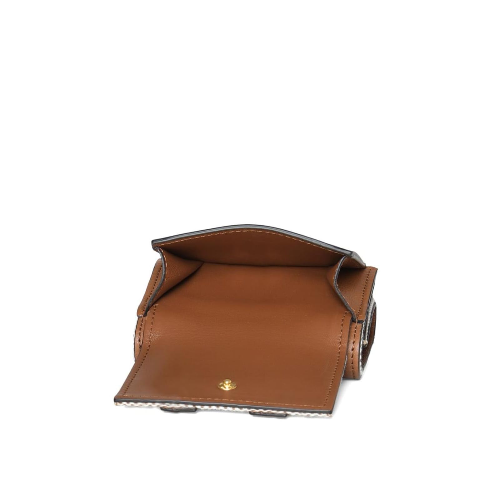 Shop Valentino Garavani Logo Leather Wallet In Brown