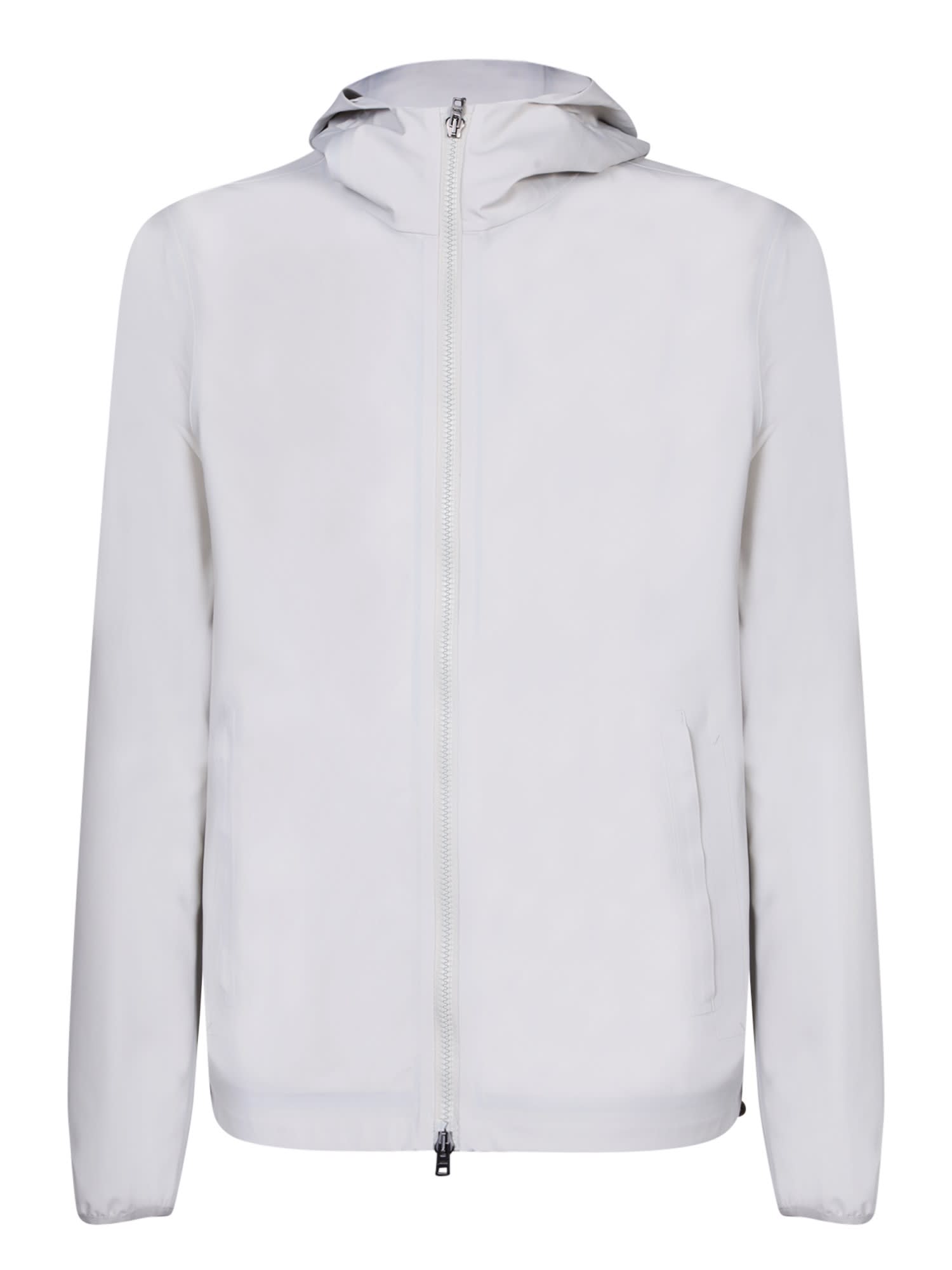 Shop Herno Essence Bi-strech Ice Jacket In White