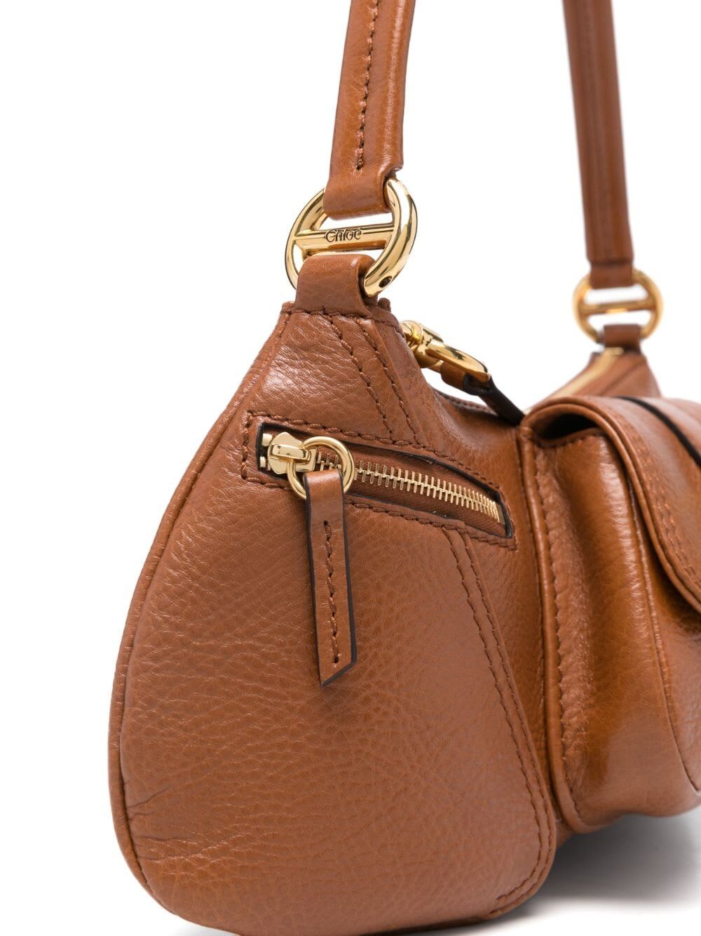 Shop Chloé The 99 Shoulder Bag In M Clay Brown