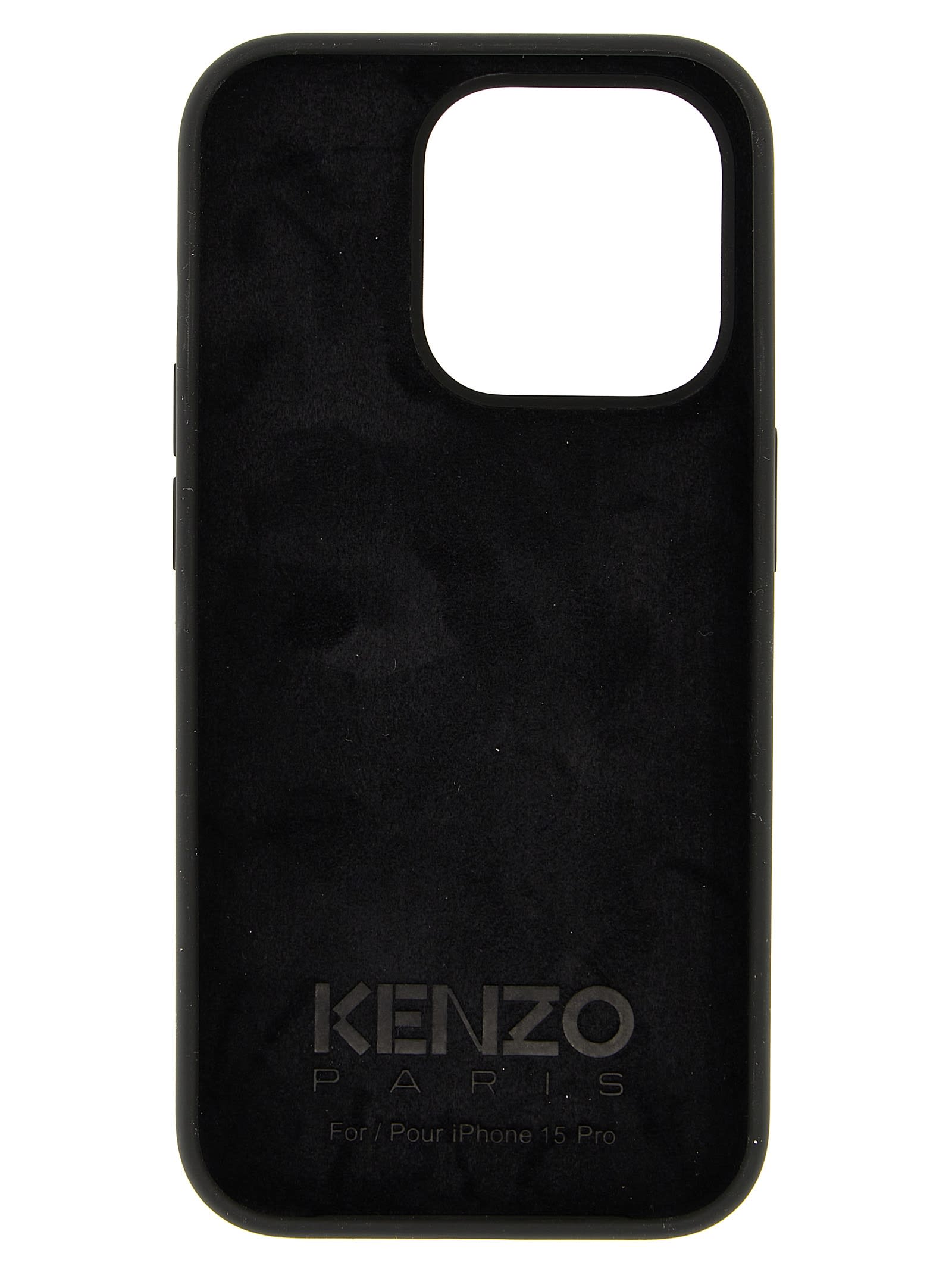 Shop Kenzo Iphone 15 Pro  Crest Case In Black