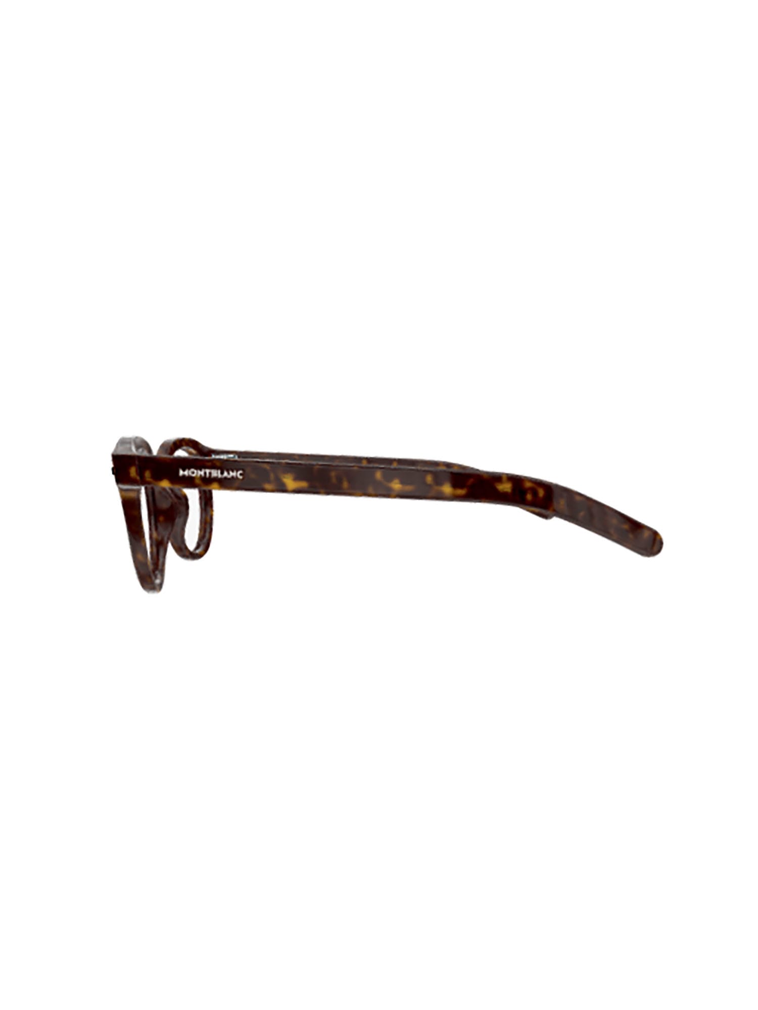 Shop Montblanc Mb0261o Eyewear In Havana Havana Transpa