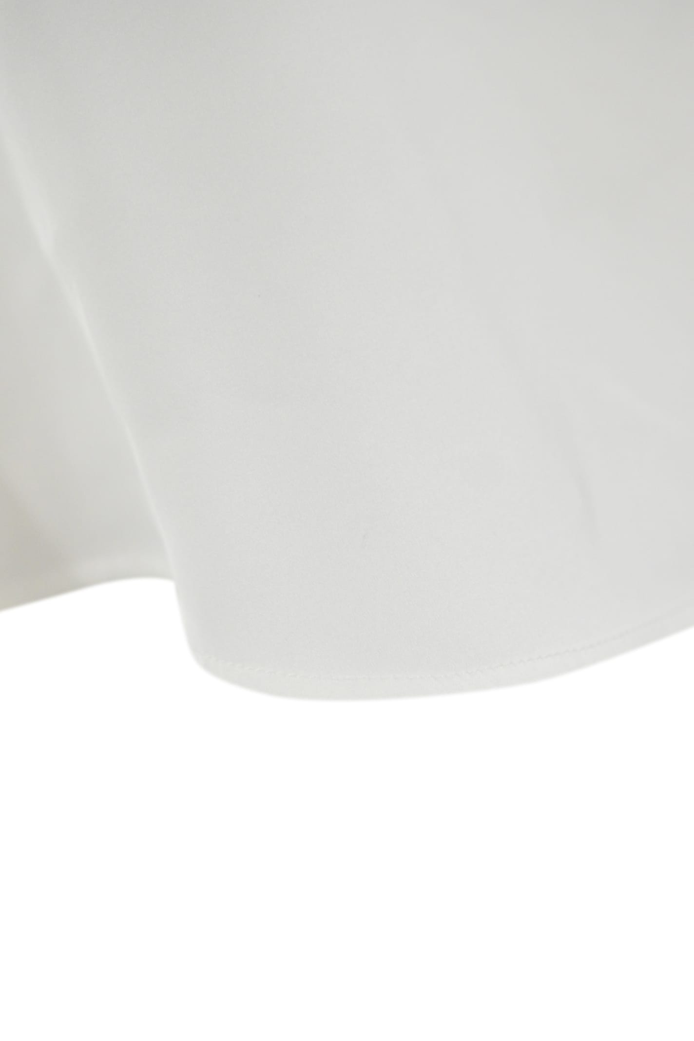 D Exterior Fluid Satin Tank Top In White