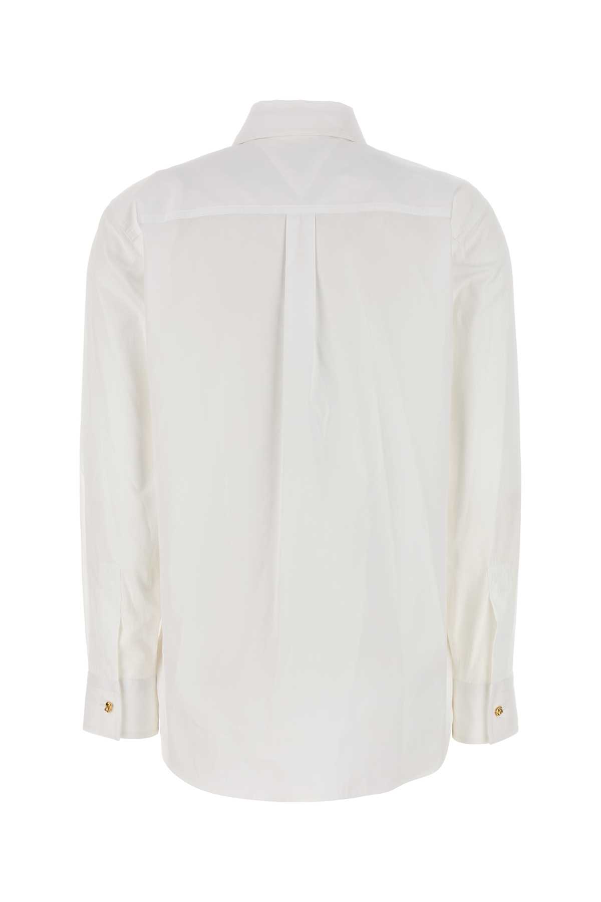 Bottega Veneta Women Classic Cotton Poplin Shirt In White