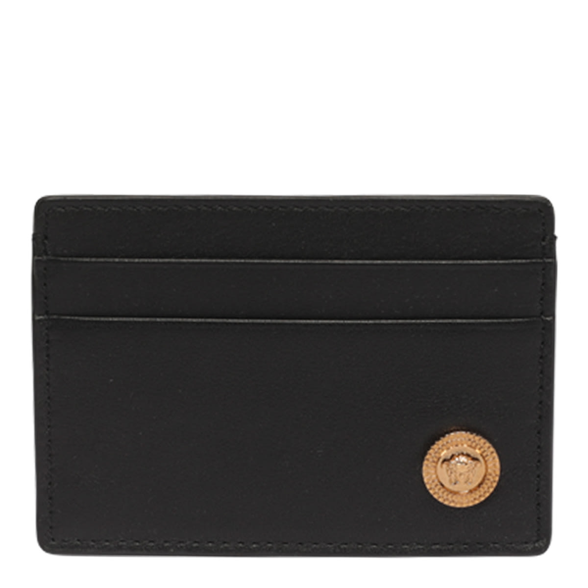 Versace Meudusa Logo Wallet In Black
