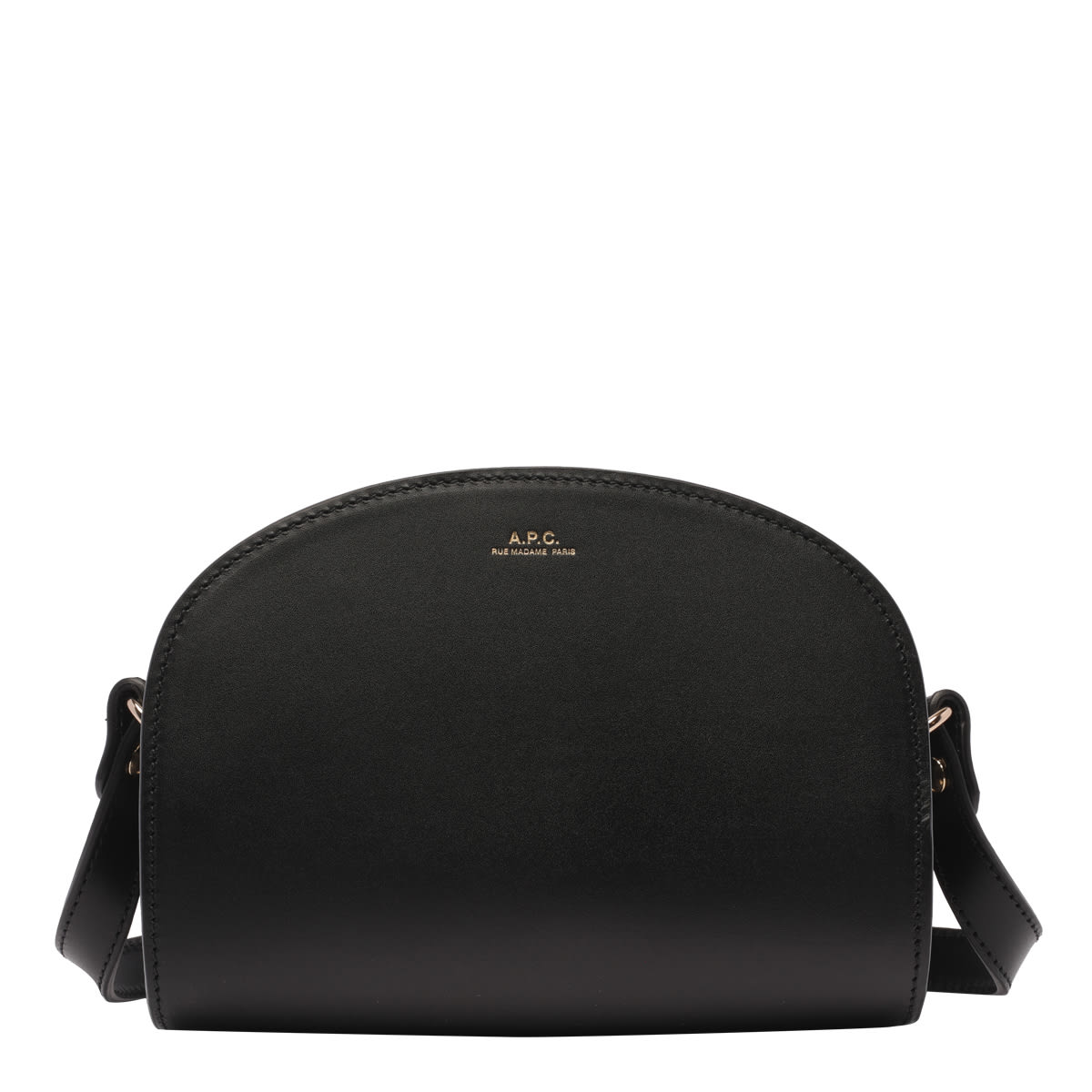 Apc Mini Demi Lune Crossbody Bag In Black