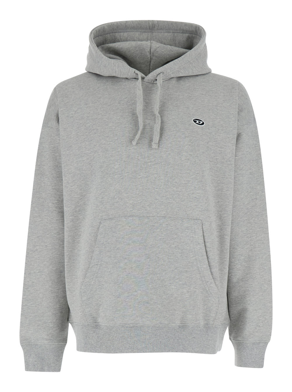 Logo Embroidered Drawstring Hoodie