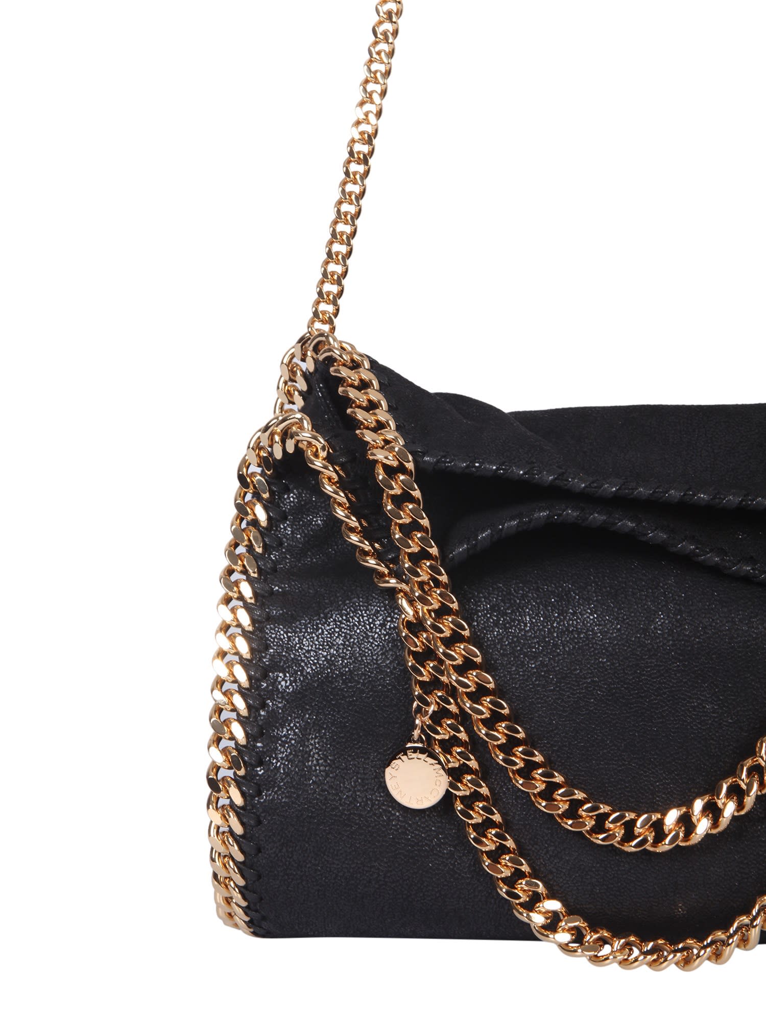 Shop Stella Mccartney Mini Falabella Bag In Black