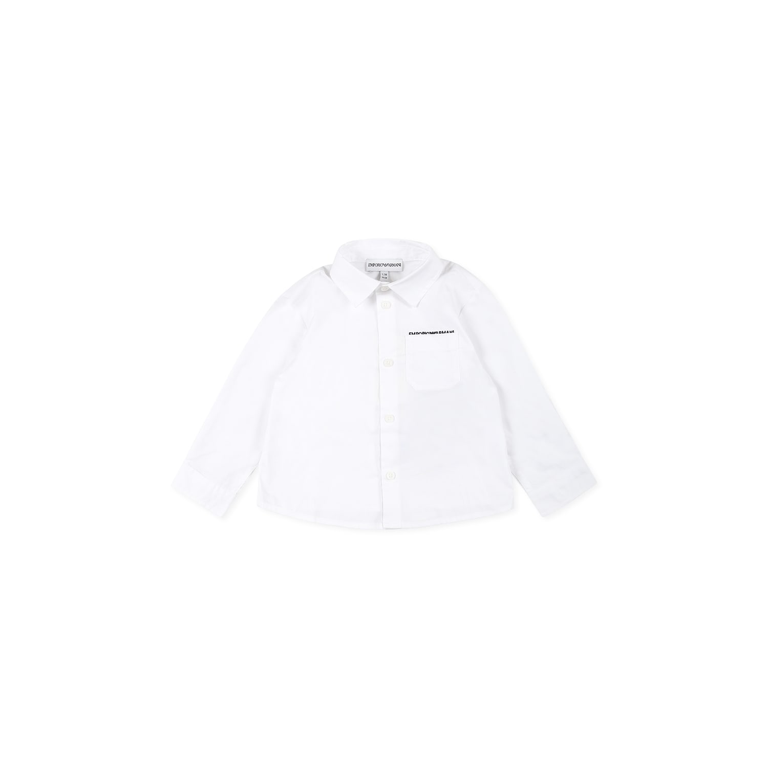 Emporio Armani White T-shirt For Baby Boy With Logo In White
