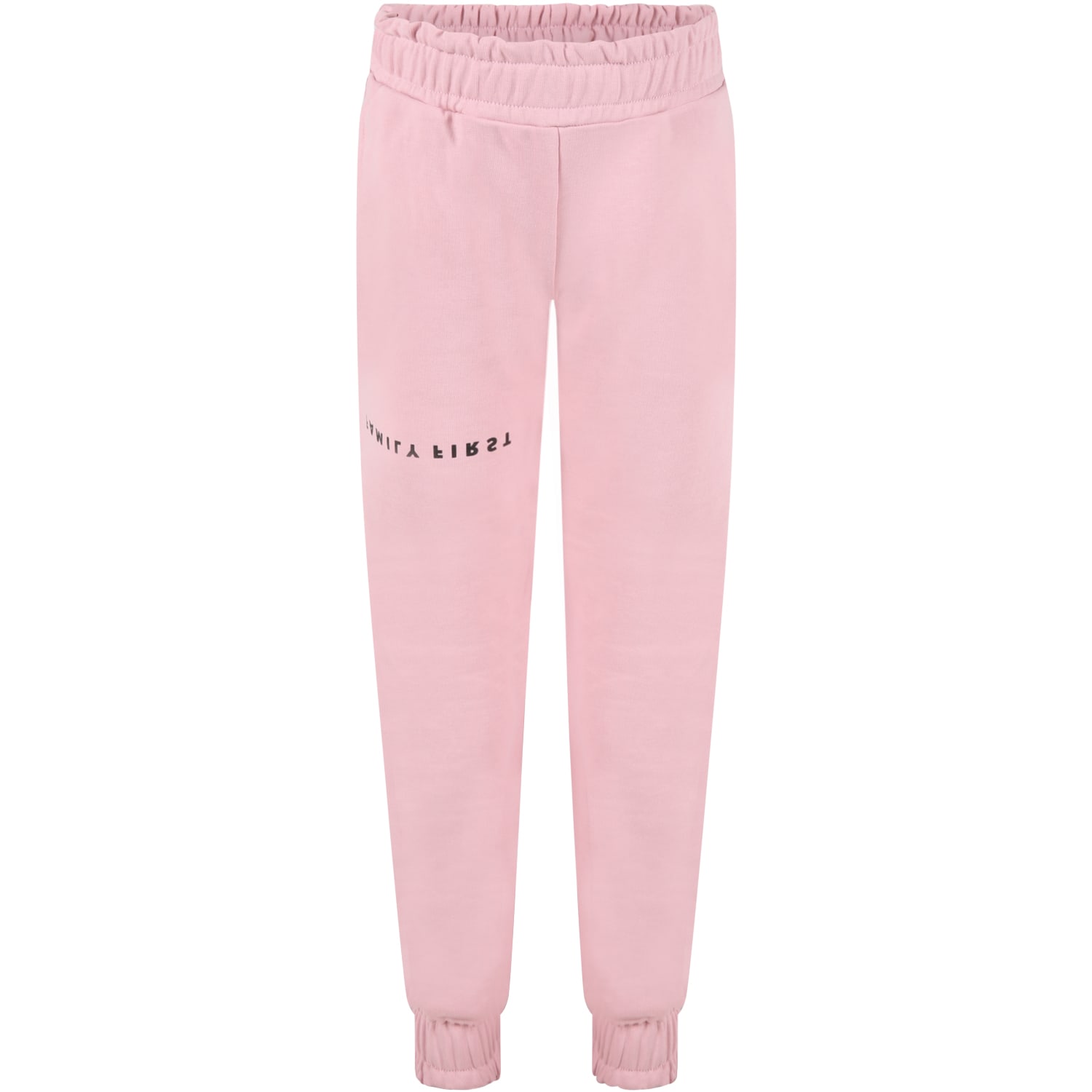Family First Milano Pink Sweatpant For Girl With Logo