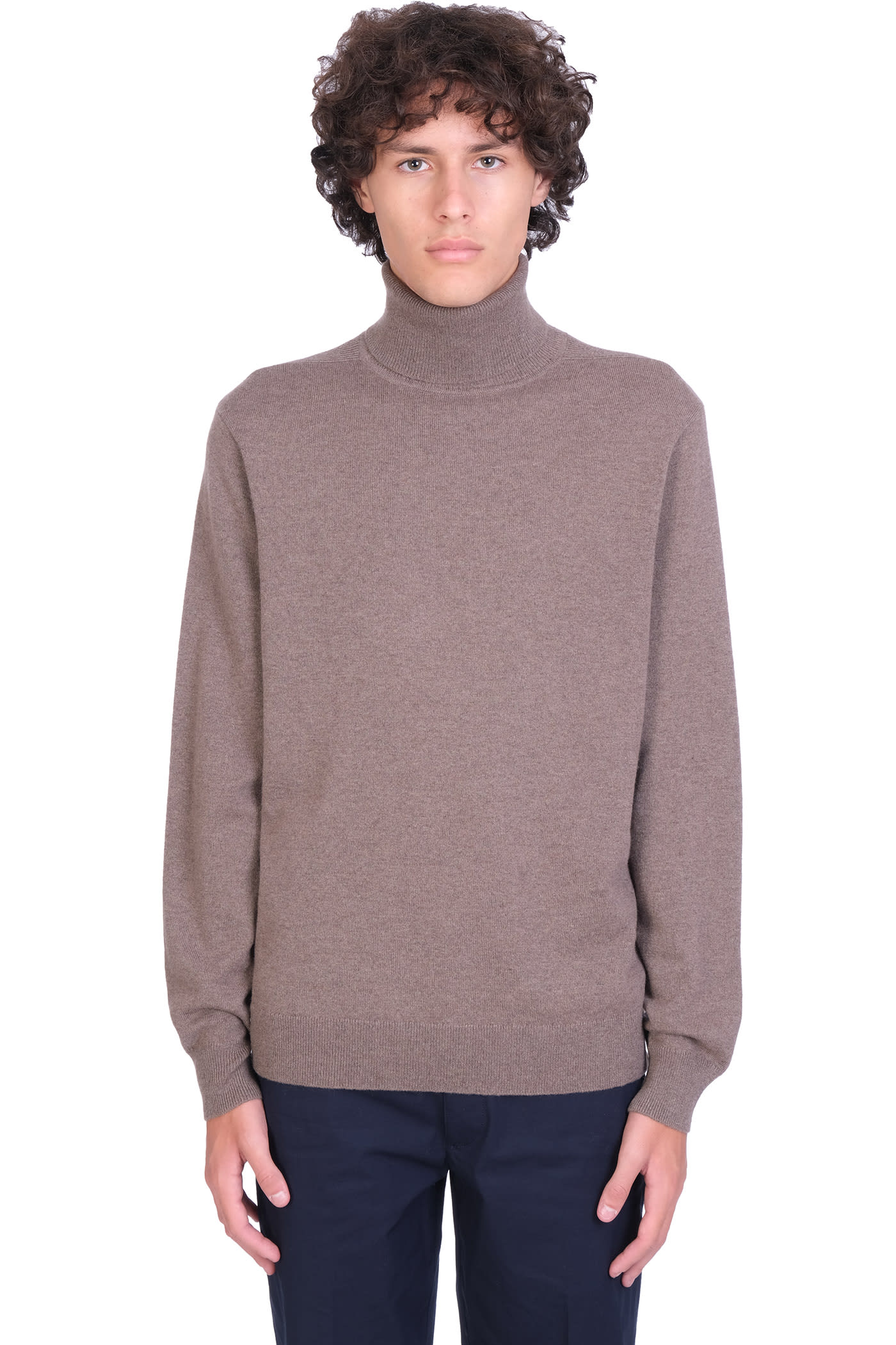 Theory Knitwear In Taupe Cashmere
