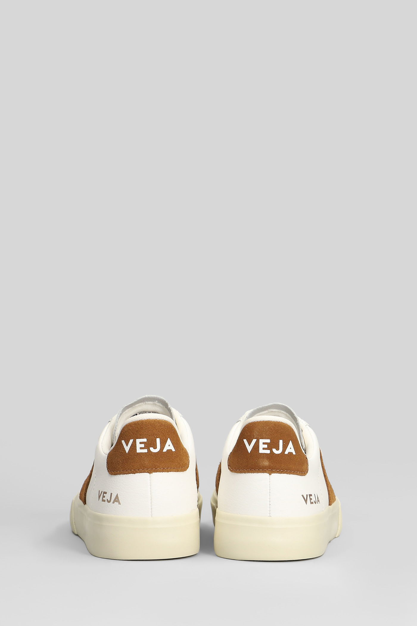 Veja Campo Sneakers In White Leather In Animal Print