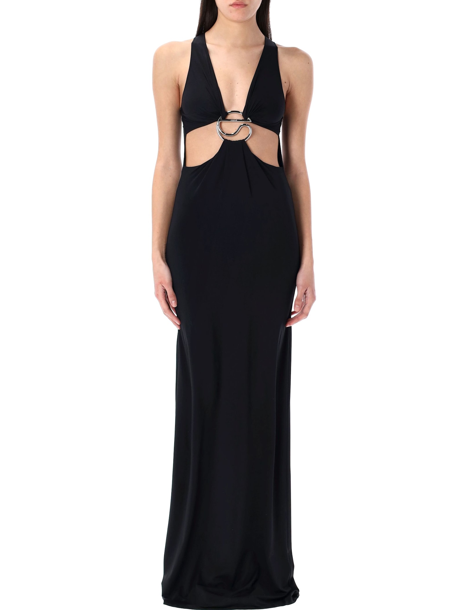 Cut-out C-logo Long Dress