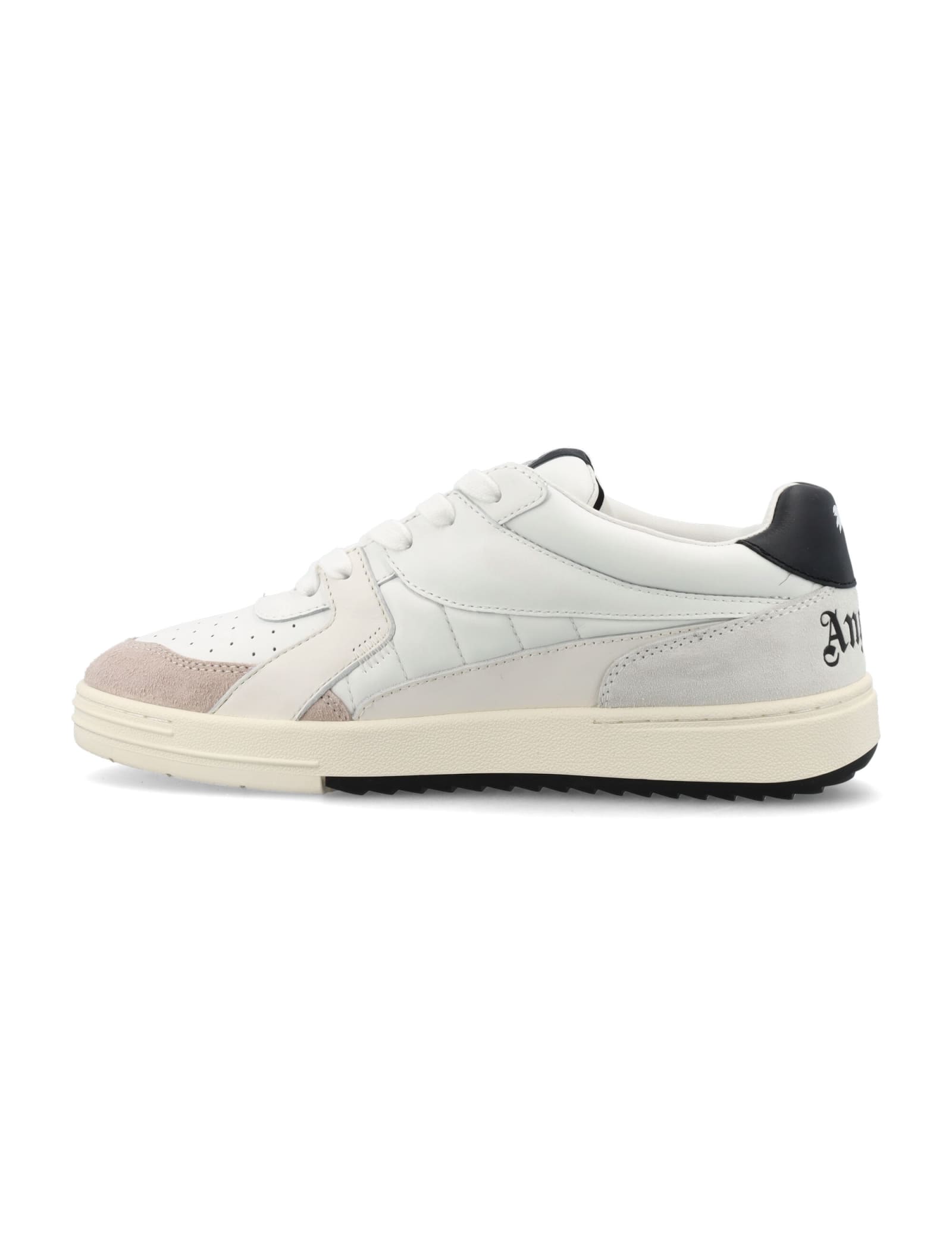 Shop Palm Angels Palm University Sneakers In Bianco/nero