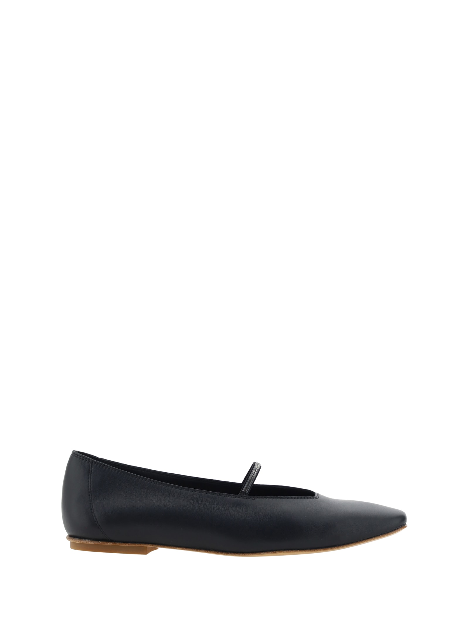 Shop Pedro Garcia Tila Ballerinas In Black