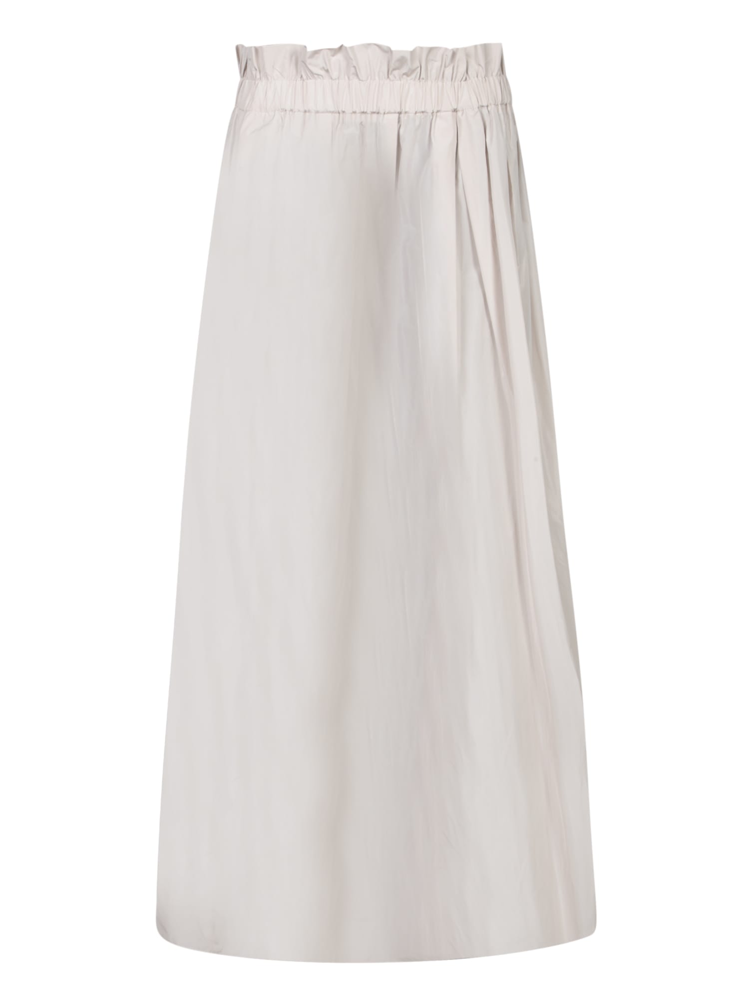 New Taffeta Skirt Beige