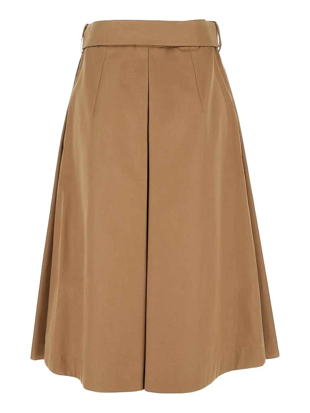 Shop Burberry Cotton Skirt
