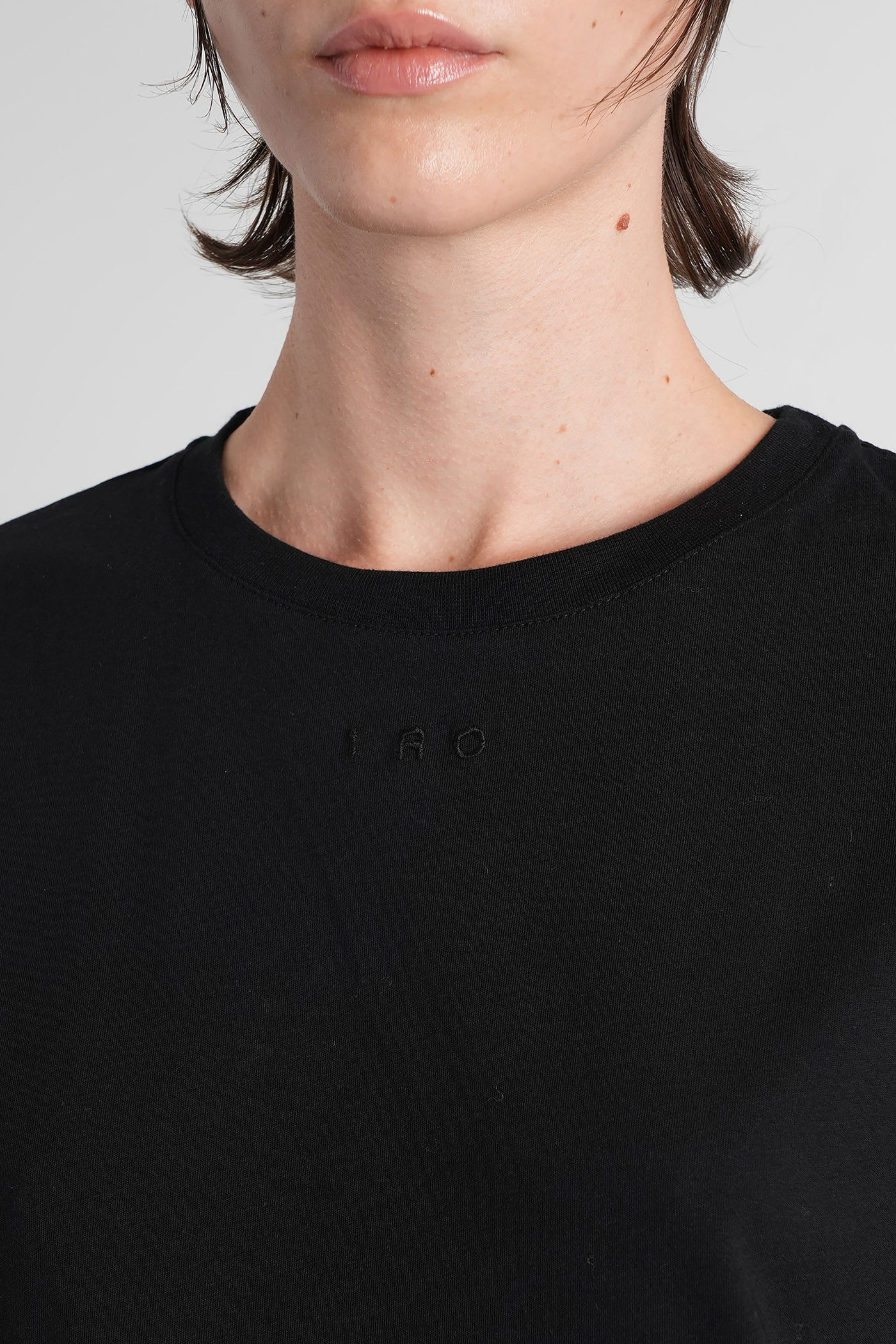 Iro Candida T-shirt In Black Cotton In Black