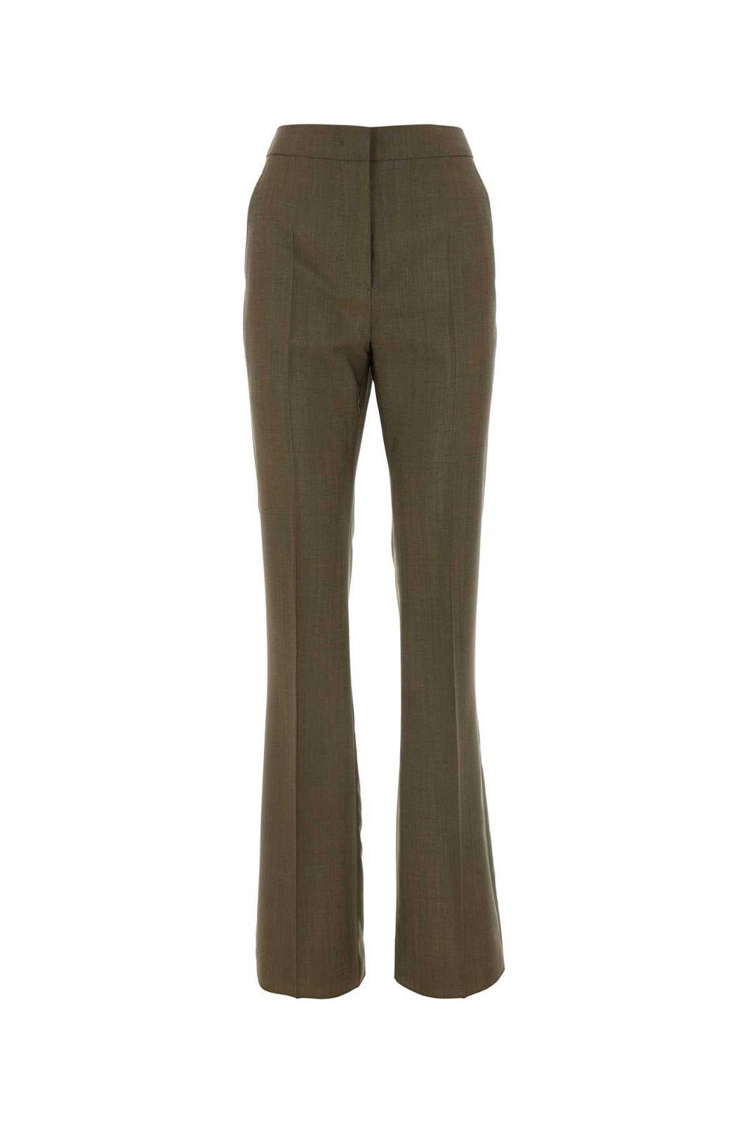 Shop Max Mara Pleated Trousers In Tobacco