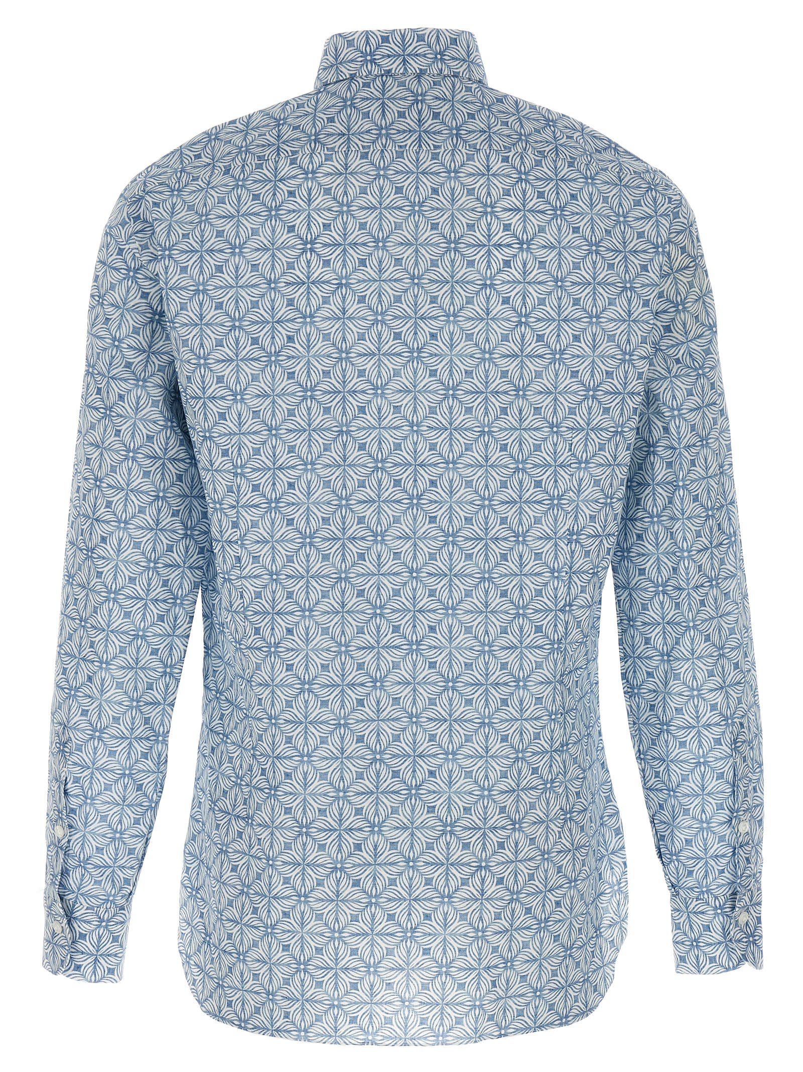 Barba Napoli Vintage Shirt Shirt In Multicolor