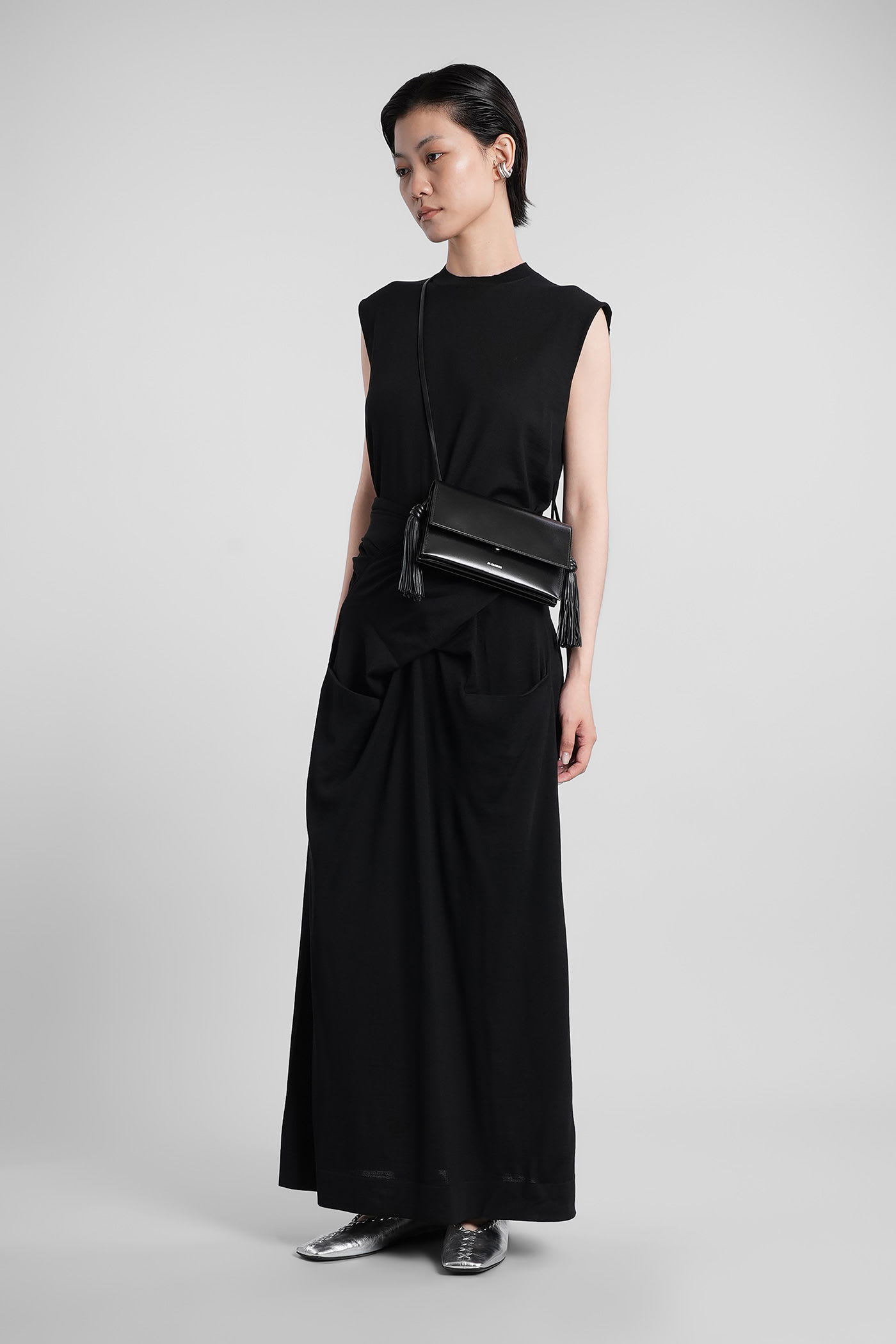 Jil Sander In Black Wool In Black