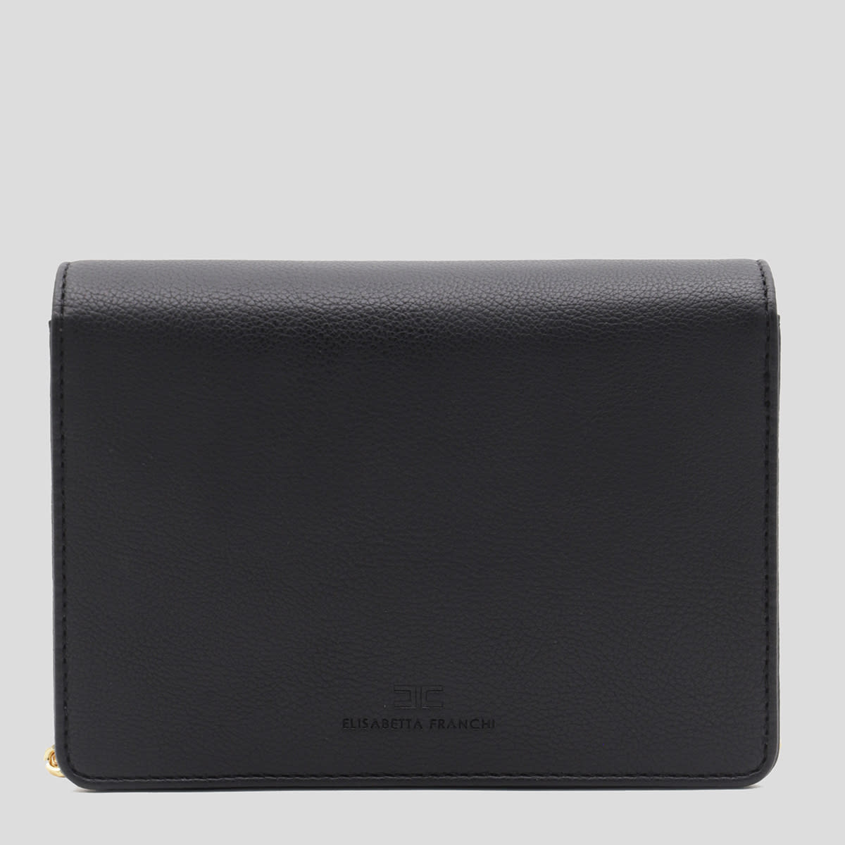 Elisabetta Franchi Black Top Handle Bag In Black
