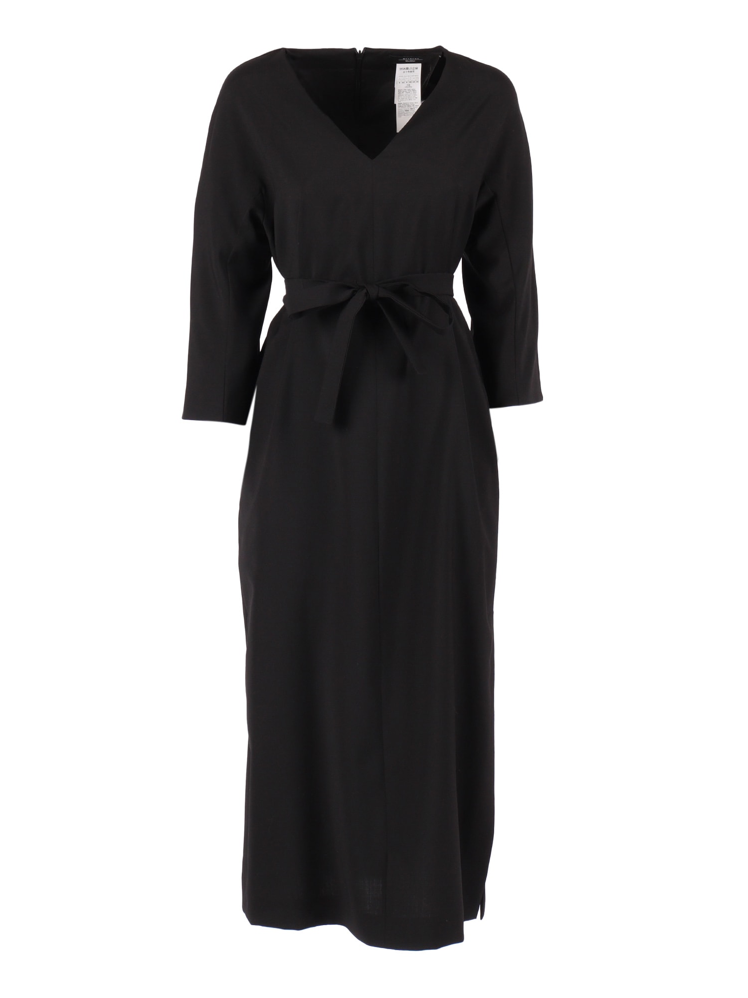 Weekend Max Mara Laziale Belted Dress In Black