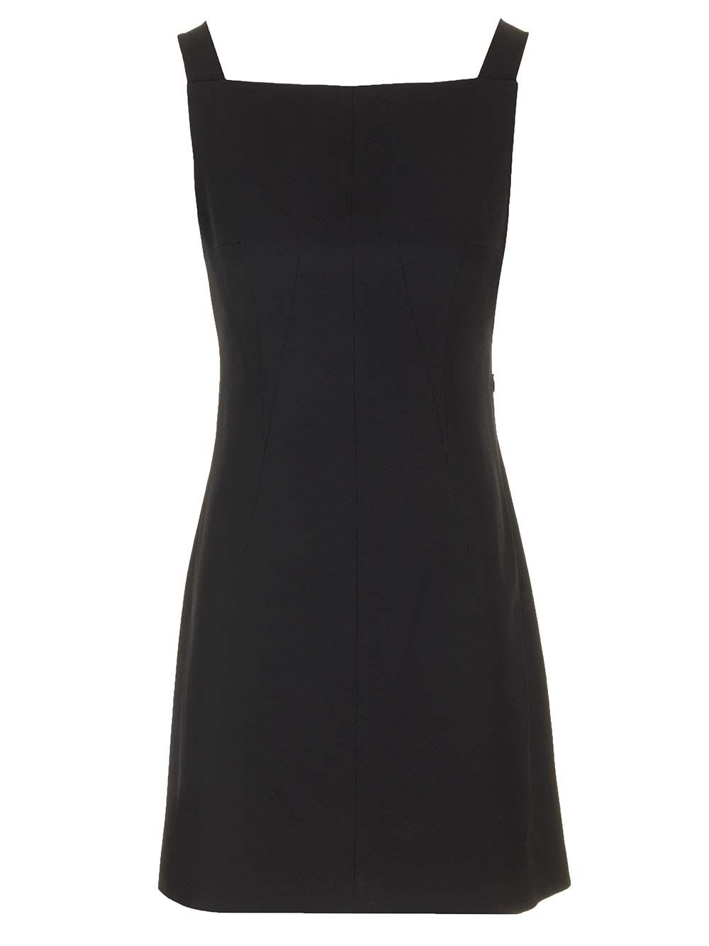 Shop Givenchy Crêpe And Satin Dress In Nero