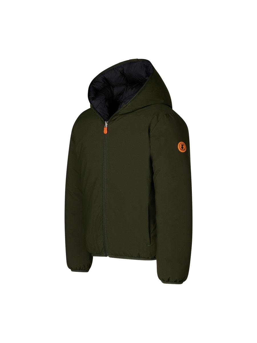 Shop Save The Duck Hooded Jacket In Green