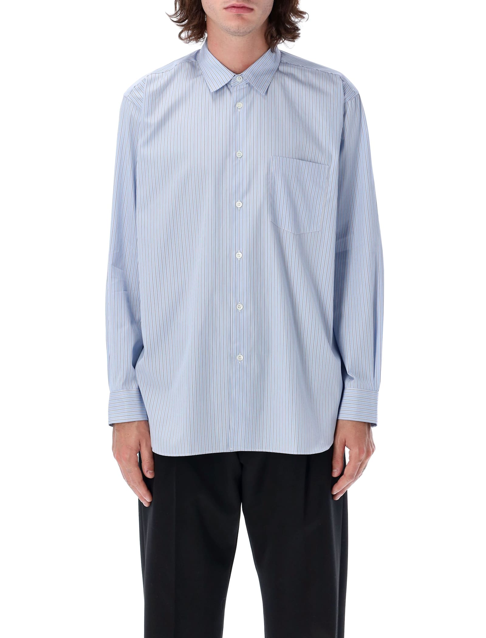 Shop Comme Des Garçons Shirt Stripes Shirt In Stripe 122