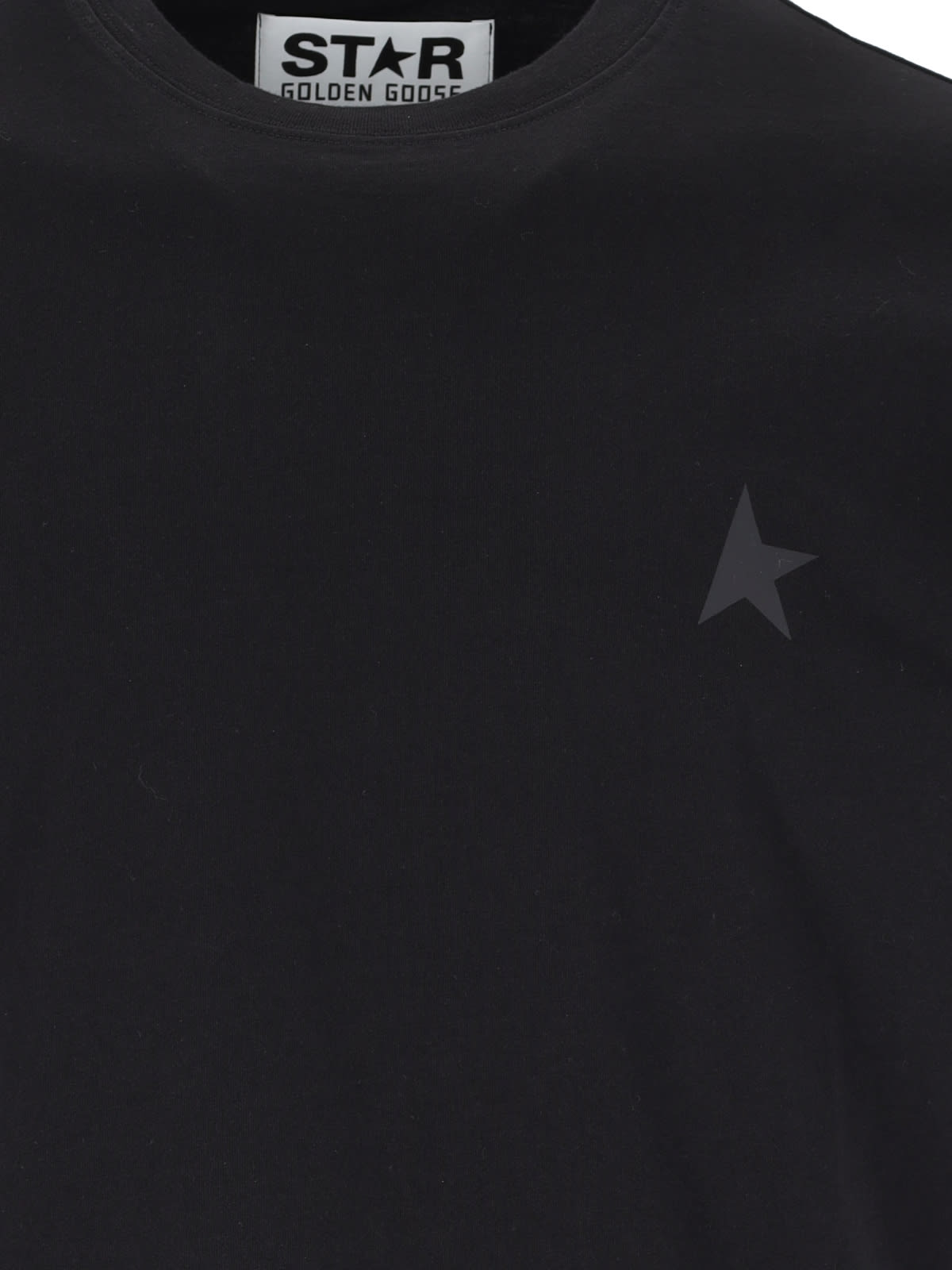 Shop Golden Goose Star Logo T-shirt In Black