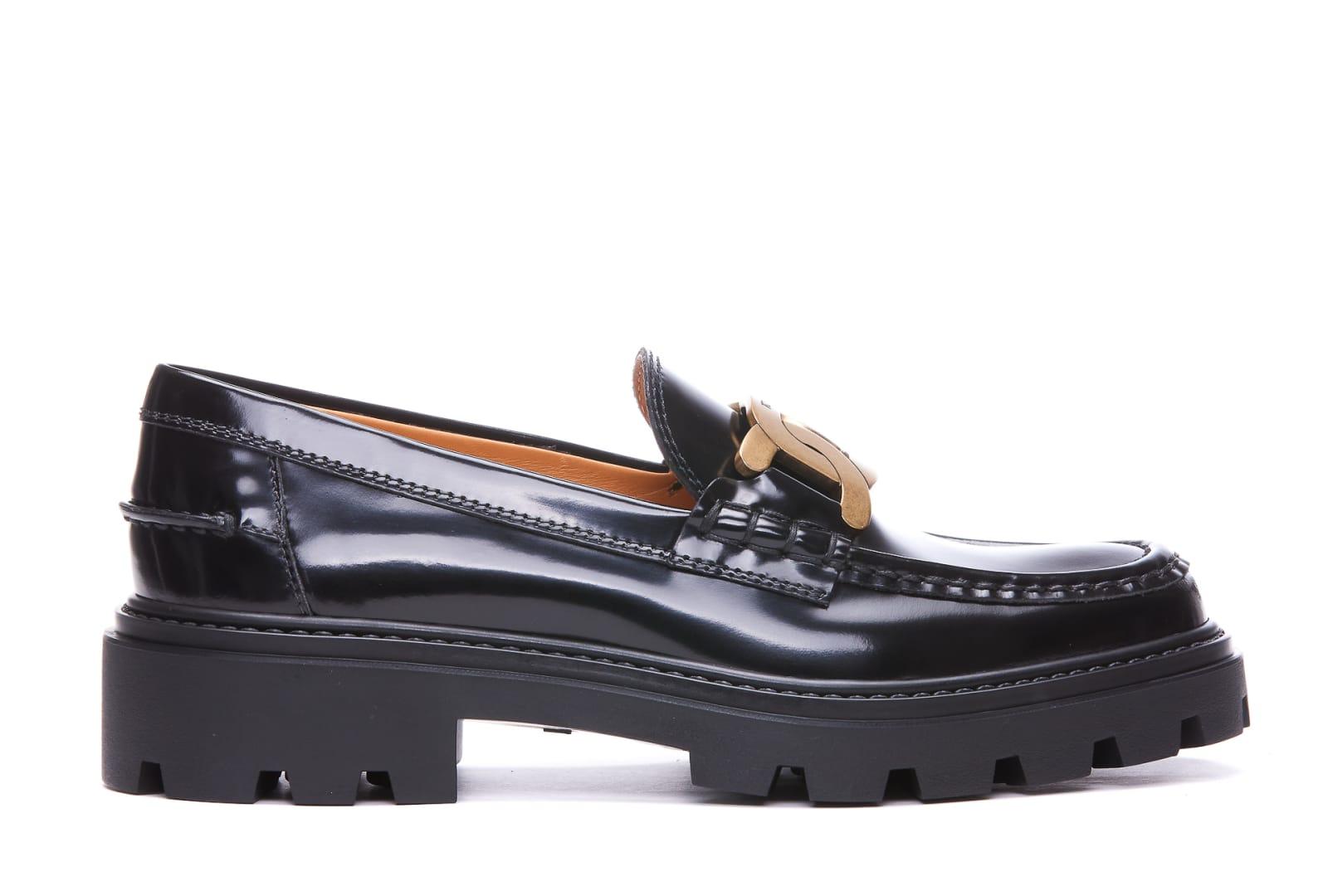 Shop Tod's Kate Loafers In Nero