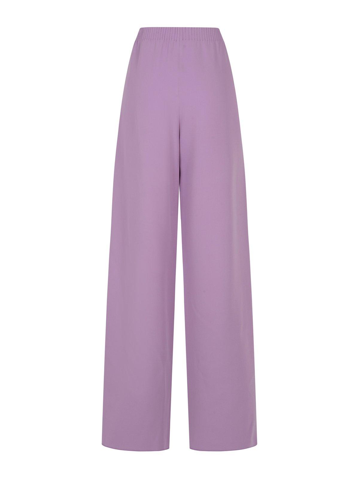 VALENTINO HIGH WAIST STRAIGHT LEG TROUSERS