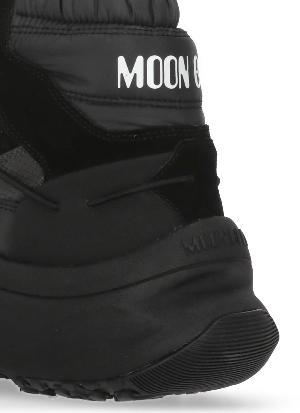 Moon Boot Black Moon247 Xlace Mid Sneakers In Black
