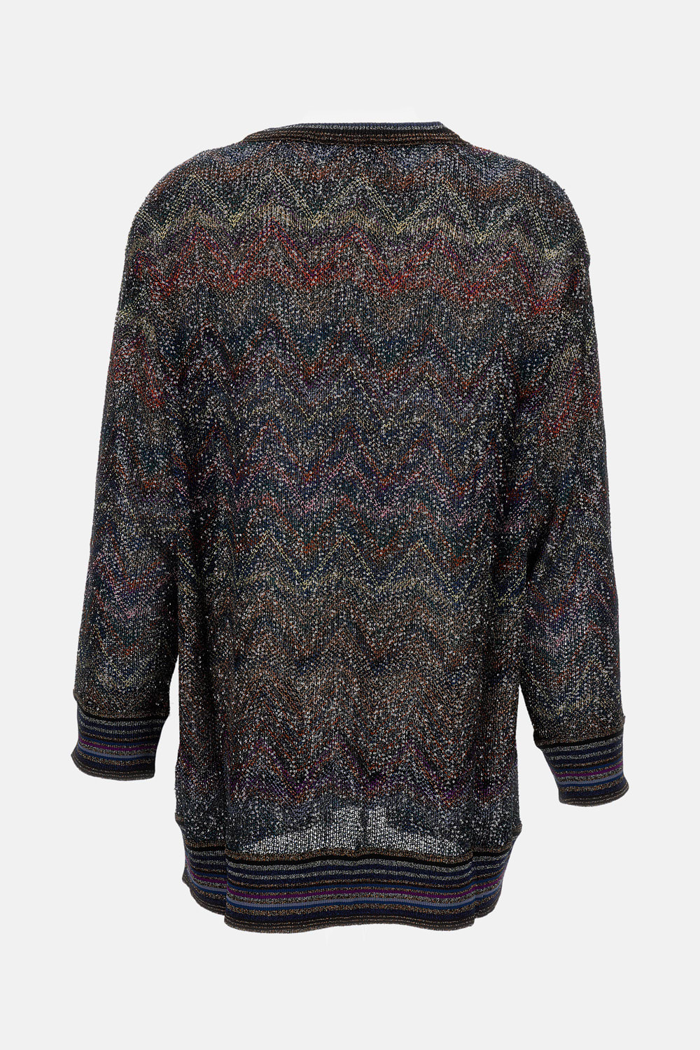 Missoni Zigzag Pattern Cardigan Sweaters And Cardigans Multicolor In Black