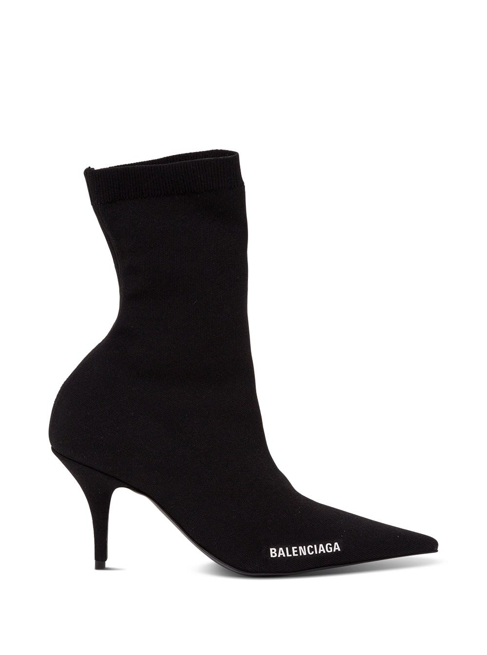 Balenciaga Knife Boots In Stretch Knit In Black