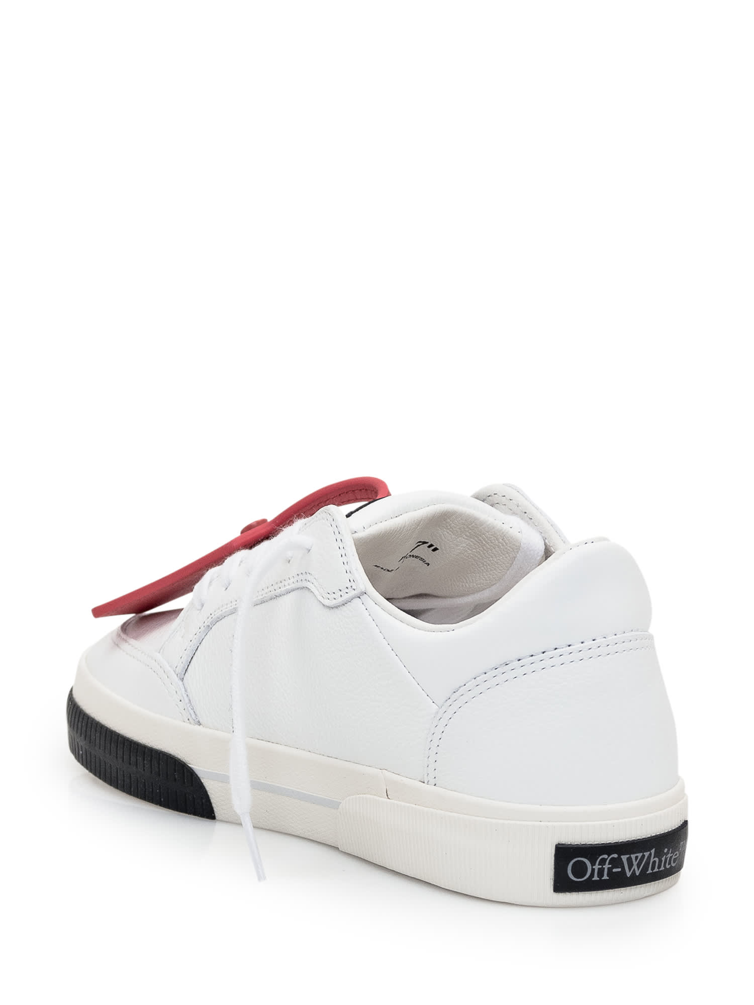 Shop Off-white New Low Vulcanized Sneakers In White Black