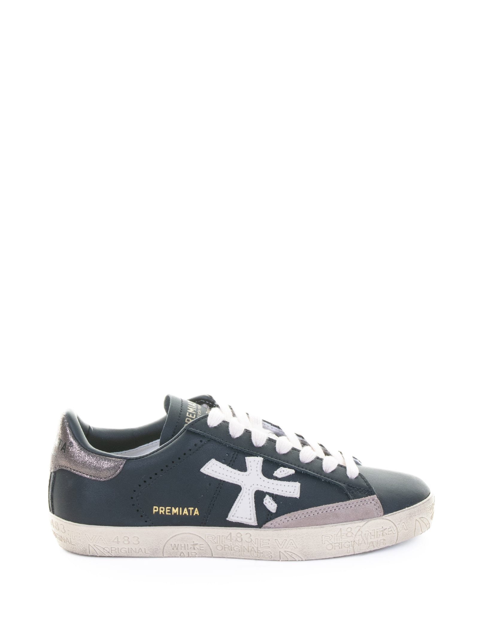Premiata 1 Linea Sneakers Black In Black