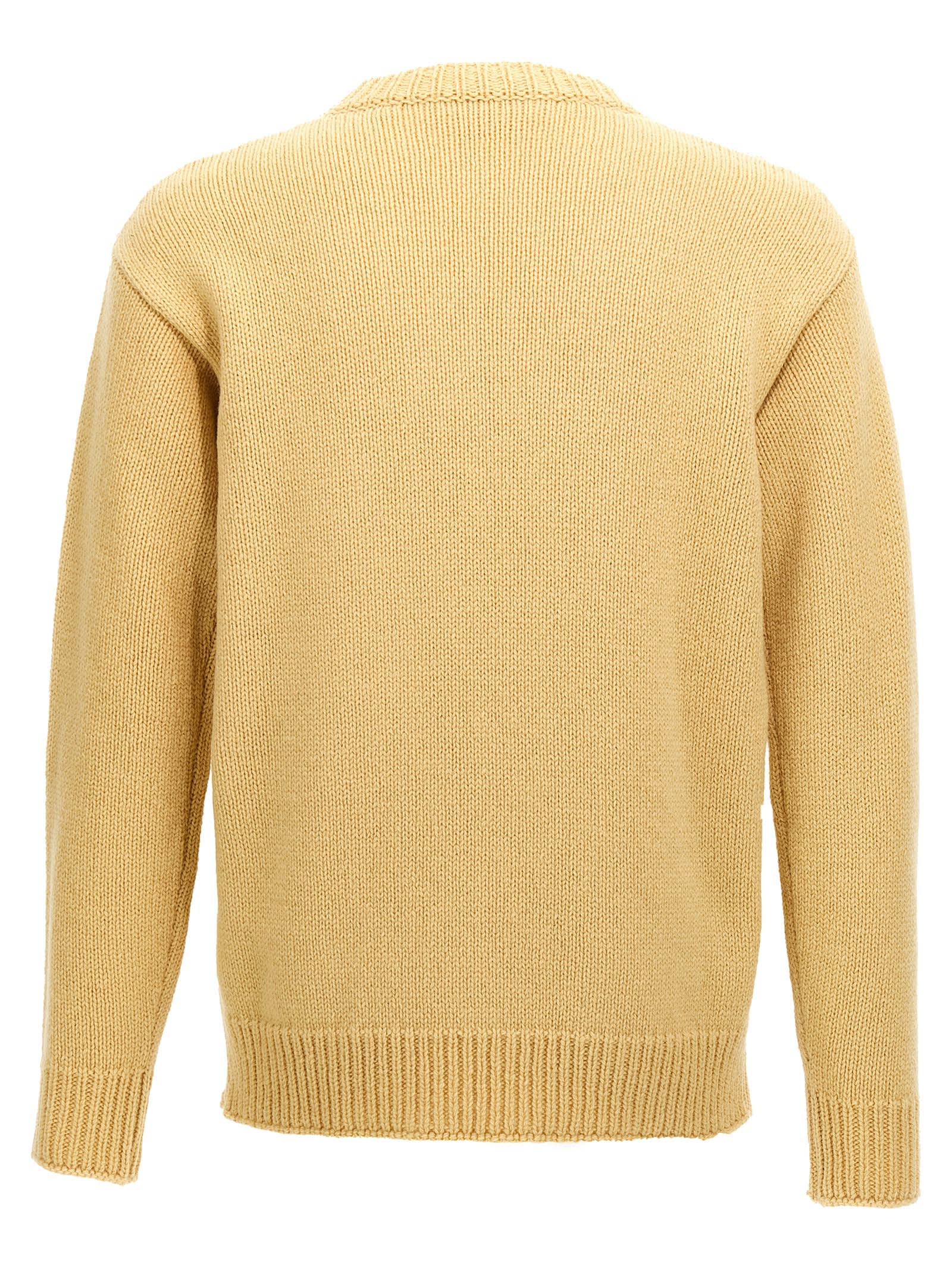Marni Men Wool Sweater In Yellow