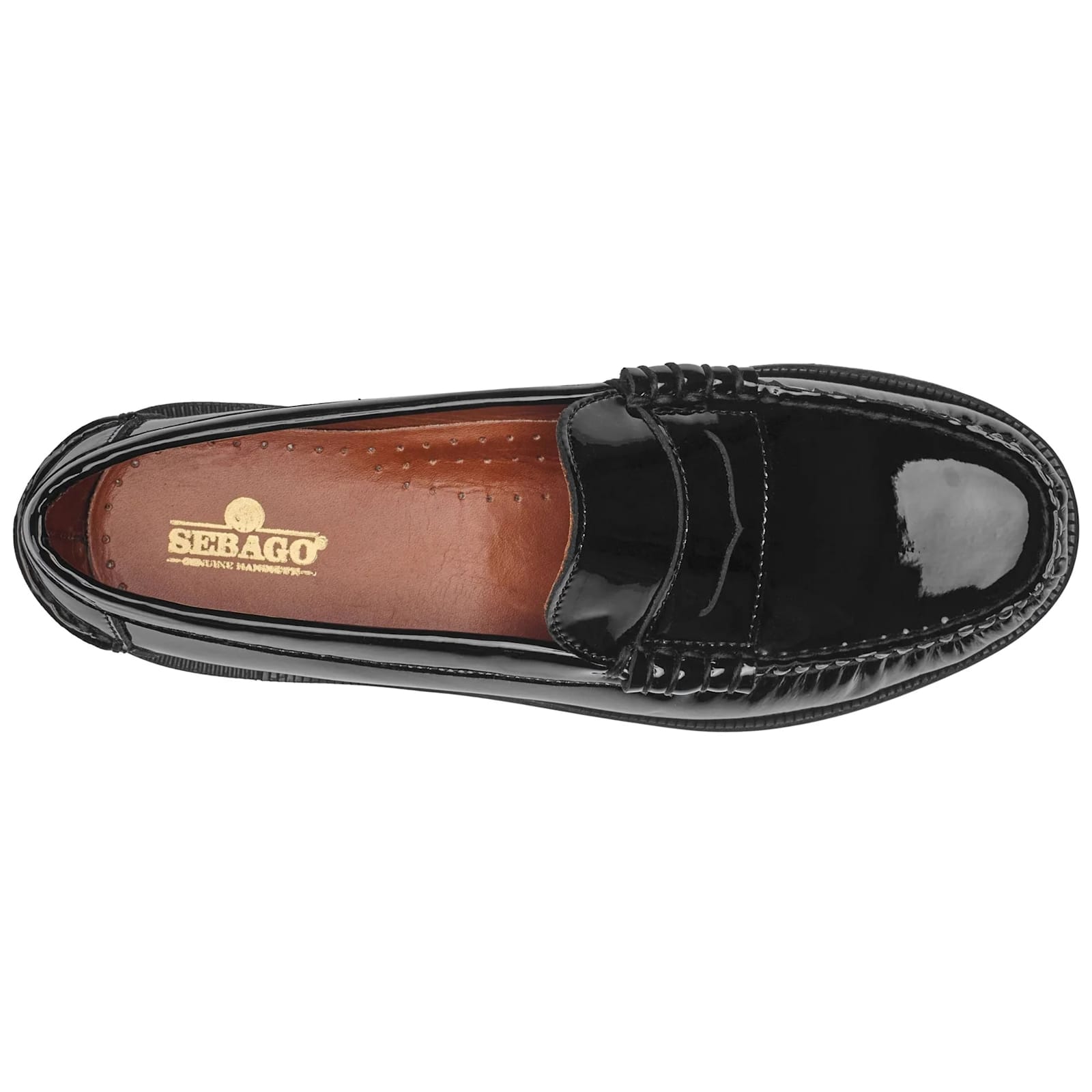 Shop Sebago Classic Dan Patent Leather Wom In Black