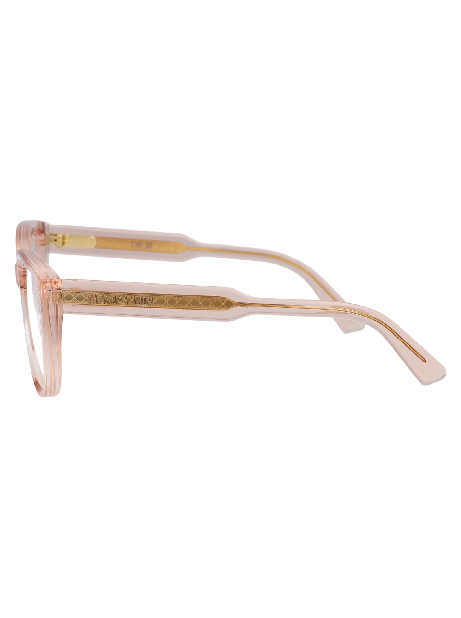 Shop Dior Prismeo B1i Glasses In 4000 Shiny Pink