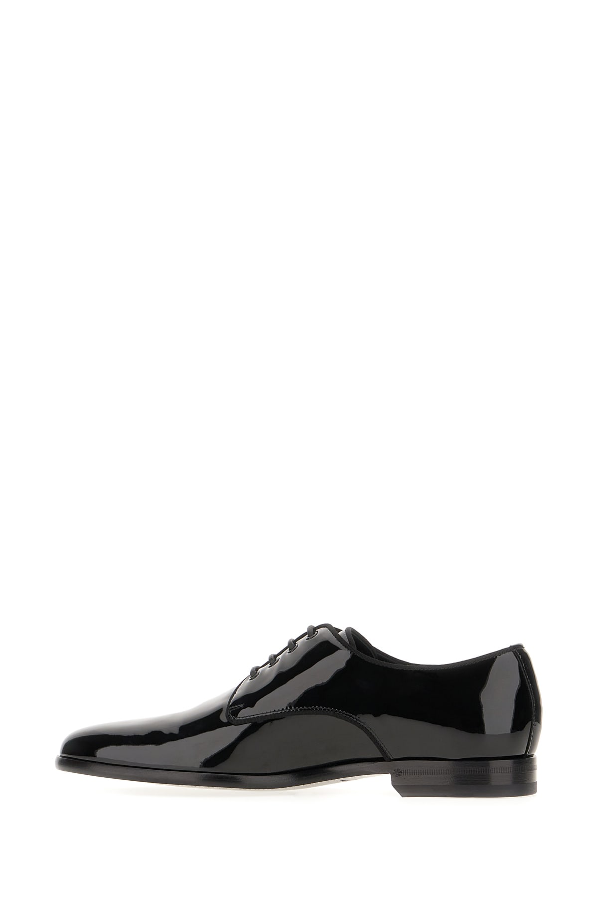 Shop Dolce & Gabbana Black Leather Lace-up Shoes In Nero