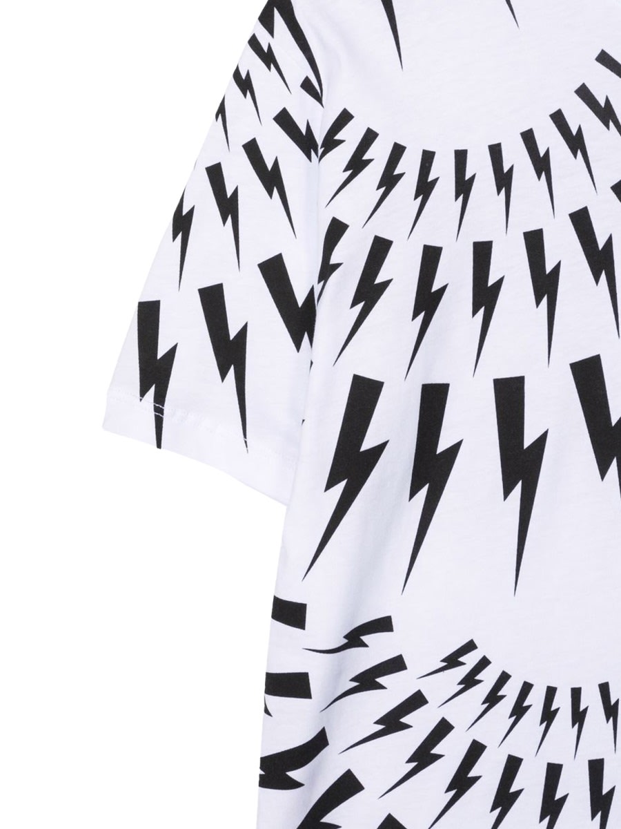Neil Barrett Jersey Boy T-shirt In White