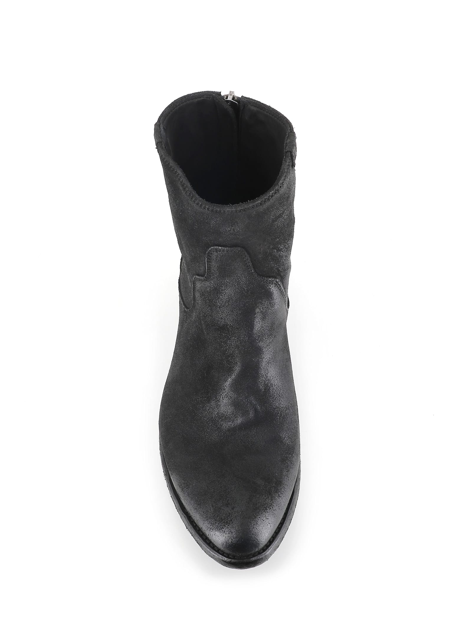 Pantanetti Leather Ankle Boots In Black