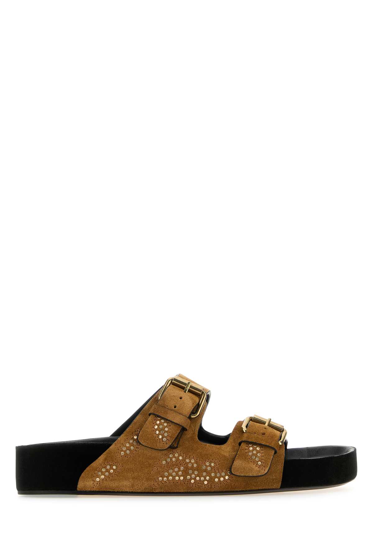 Shop Isabel Marant Caramel Suede Lennyo Slippers In Cognacgold