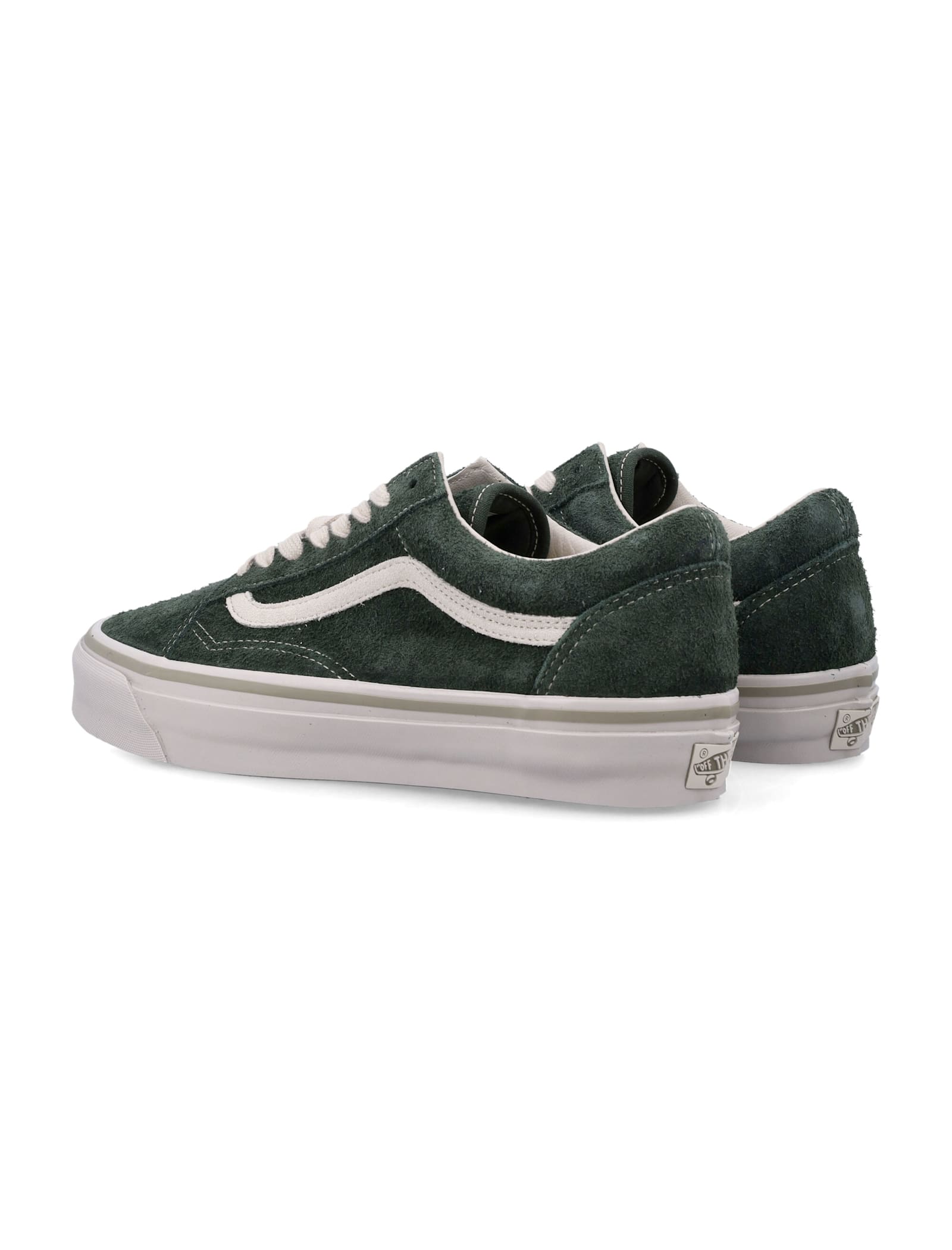 Vans Lx Old Skool Green Suede Sneakers In Green