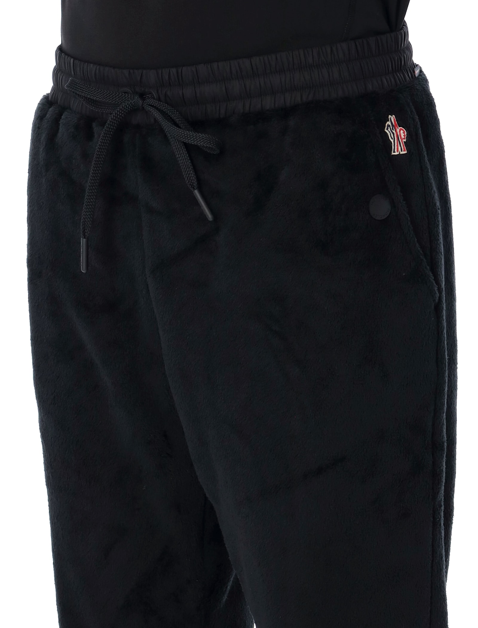 Moncler Snap Button Ankle Cuffs Trousers In Black