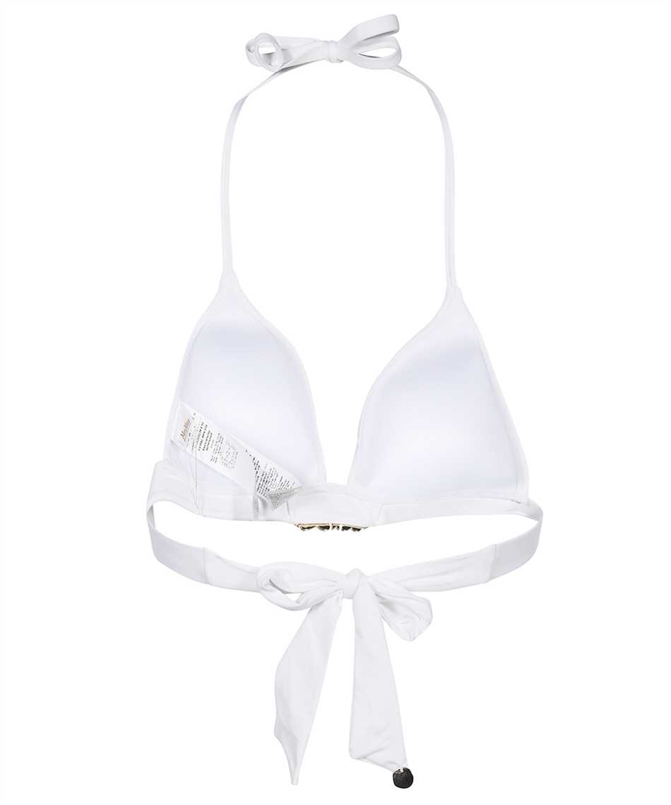 Max Mara Logo-plaque Triangle Bikini Top In White