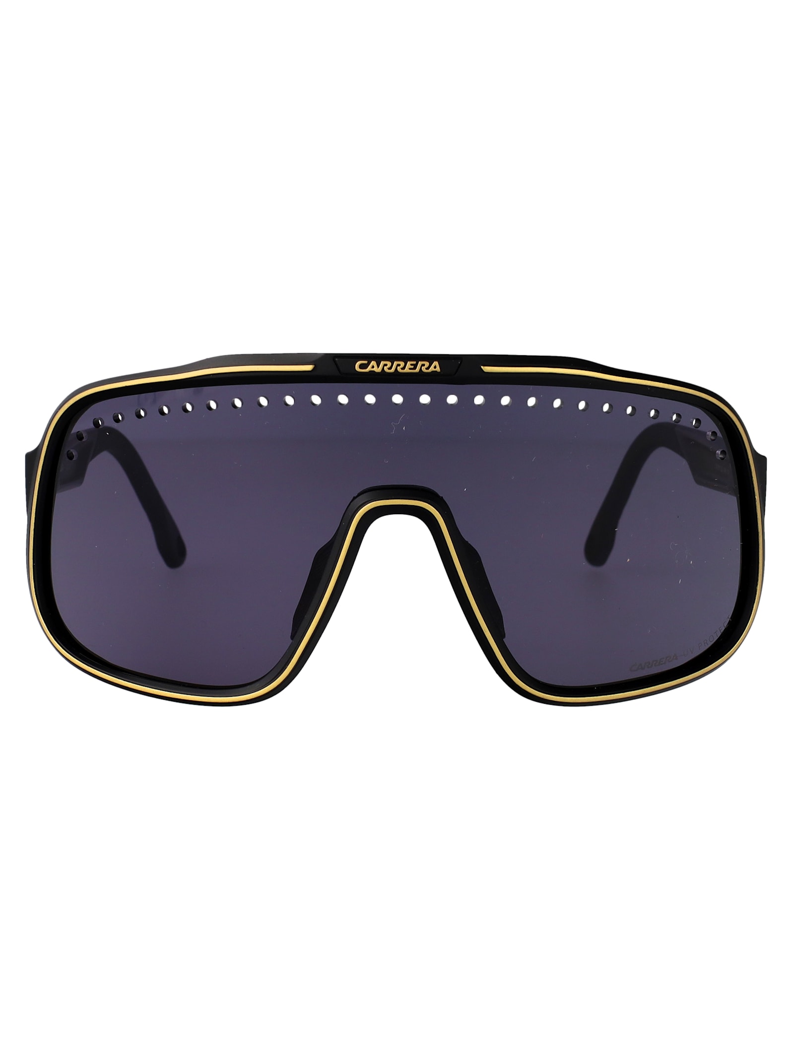 Carrera Matte Black Gold Injectate Sunglasses In Purple
