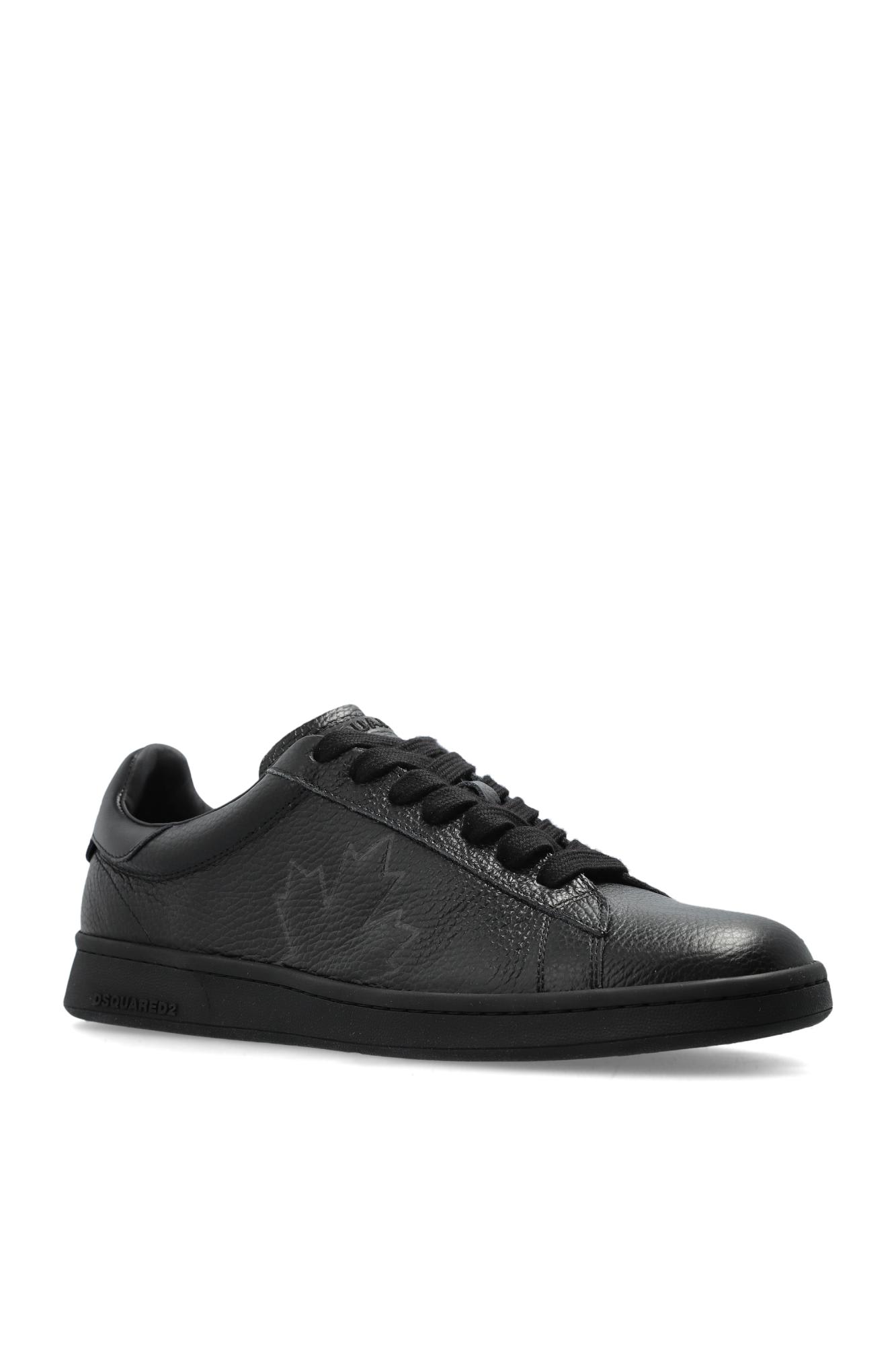 Dsquared2 Dsquared Men "maple Leaf Boxer" Sneaker In Black